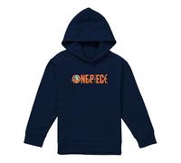 One Piece Nami Orange Tangerines Logo Youth Kids Pull-Over Hoodie, Navy, 5-6Y
