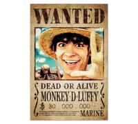 Grupo Erik One Piece Netflix - Wanted Monkey D. Luffy Poster - 36 x 24 inches / 91.5 x 61 cm - Shipped Rolled Up - Cool Posters - Art Poster - Posters & Prints - Wall Posters
