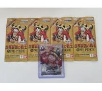 One Piece OP-17 The World’s Strongest Warriors - 4 Booster Packs + Super Rare Japanese