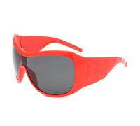 one piece oversized sunglasses women men vintage shield gradient hip hop sun glasses female driving shades,redred,1PC
