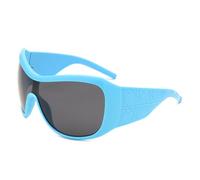 one piece oversized sunglasses women men vintage shield gradient hip hop sun glasses female driving shades,red gray,1PC