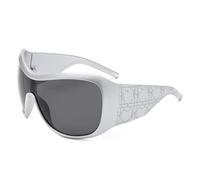one piece oversized sunglasses women men vintage shield gradient hip hop sun glasses female driving shades,Silver Gray,1PC