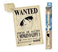 One Piece Parchment Poster Wanted Monkey D. Luffy Poster 66X46Cm