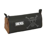 ONE PIECE - Pencil Case with Zip and Compartment, Children's Pencil Case, Ideal for School Age Children, Comfortable and Versatile, Quality and Resistance, 21 x 7 x 8 cm
