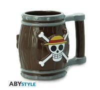 One Piece Pirate Ship Barrel Cup 3D Ceramic Mug ABYSTYLE