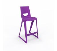 One Piece Plastic School En One High Chair 685mm Velvet Purple