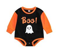 One-Piece Romper Baby Halloween Costume Girls Boys Infant Clothes Set Pumpkin Kids Newborn Outfit Jumpsuit Overalls Spooky Outfits Cute Toddler Bodysuit Black