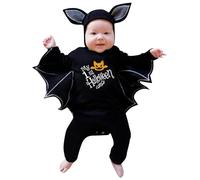One-Piece Romper Baby Halloween Costume Outfits Girl Jumpsuit with Hat Skull Sleepwear Cute Trousers Cosplay Party Black