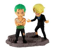 Banpresto BP29523P Roronoa Zoro & Sanji '...Nothing...At All' One Piece Action Figure, World Collectable Log Stories 8 cm, Multicolor, Collectible Figure, Optimal for Anime Fans