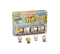 Funko Bitty POP! 4 Pack: One Piece - Sanji - Zeee - Krieg - Mystery Mini Figure - Styles may vary And A Surprise Mystery Mini Figure - 0.9 inch (2.2 cm) Collectable - Stackable Display Shelf Included