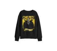 One Piece Sanji Etched Portrait Kids Sweatshirt, Black | Size: 9-11 Years One Piece Black 9-11 Years