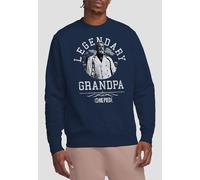 One Piece Season One Legendary Grandpa Sweatshirt, Navy | Size: Medium One Piece Navy M