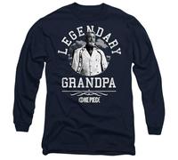 One Piece Season One Legendary Grandpa Unisex Long Sleeve T Shirt, Navy, S