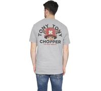 One Piece Season Two Chopper Face (Back Print) Unisex T Shirt, Heather Grey, 5XL