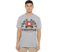 One Piece Season Two Chopper Face Unisex T Shirt, Heather Grey, X-Large