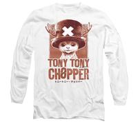 One Piece Season Two Chopper Tonal Portrait Unisex Long Sleeve T Shirt, White, L
