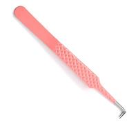 One Piece Sharp Lashes Extension Tweezers Ergonomic Non-Slip Lash Tweezers Smooth Fiber Tip Lash Tweezers for Eyelash Extension