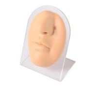 One Piece Silicone Nose Mouth Model Flexible Piercing Practice Body Parts Reusable Soft Imitation Piercing Model for Practicing Piercing Jewelry Display