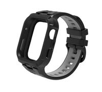 One piece silicone soft Sport Band case for Huawei Watch Fit 4/4Pro wristband Replaced Silicone Breathable Bracelet Accessories(Black gray,For fit 4 pro)