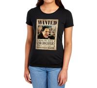 One Piece Sir Cr Pirate Wanted Poster Womens T-Shirt, Black, Medium