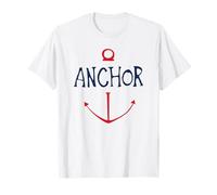 One Piece Sketch Anchor Simple T-Shirt