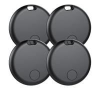 One piece smart Bluetooth tracker, compatible with Apple Find My app (iOS only), Black