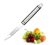 One Piece Stainless Steel Grapefruit Peeler, Curved Serrated Knife for Citrus, Mango, Apple - Rust-Proof, Household Fruit Peeler