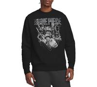 One Piece Straw Hat Crew Heavy Metal Unisex Sweatshirt, Black, X-Large