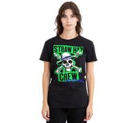One Piece Straw Hat Crew Scrapbook Ladies T Shirt, Black, Medium
