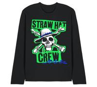 One Piece Straw Hat Crew Scrapbook Unisex Long Sleeve T-Shirt, Black, Medium