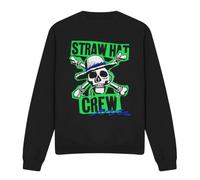 One Piece Straw Hat Crew Scrapbook Unisex Sweatshirt, Black, Medium