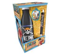 One Piece Straw Hat Crew Skull Emblems Gift Set, Official Licensed Bottle, Magnet and Pen Set, Anime Merchandise