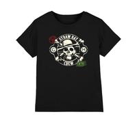 One Piece Straw Hat Crew Stamps Kids T-Shirt, Black, 5-6Y
