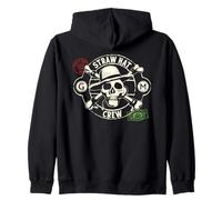 One Piece Straw Hat Crew Stamps Zip Hoodie