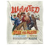 One Piece Straw Hat Crew Wanted Dead Or Alive Silky Touch Super Soft Throw Blanket 152 X 127 Cm