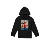 One Piece Straw Hat Group Youth Kids Pull-Over Hoodie, Black | Size: 12-13 Years One Piece Black 12-13 Years