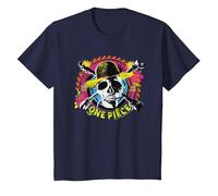 One Piece Straw Hat Pirates Logo Anime Monkey D Luffy Kids T-Shirt, Youth, Navy Blue, X-Small
