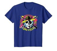 One Piece Straw Hat Pirates Logo Anime Monkey D Luffy Kids T-Shirt, Youth, Royal Blue, 2T