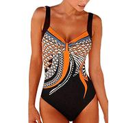 One Piece Swimming Costume Women Tummy Control Swimsuit UK Sale Ladies Padded Swimwear Plus Size Bathing Suits Vintage Push Up Monokinis