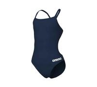Arena Girl's Team Swimsuit Challenge Solid Swimming Costume Navy BNWT
