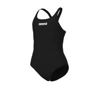ARENA Solid Swim Pro Team Girls' One-Piece Swimsuit, Quick-Drying, Sports Swimsuit in MaxLife ECO-Fabric with Chlorine Resistance and UPF 50+ UV Protection Black-White