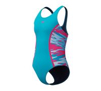 Speedo Hyperboom Splice Muscleback Swimsuit Blue 16 Years Girl