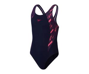 One-piece swimsuit for girls Speedo Hyperboom Splice Muscleback Bleu 8 ans