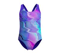 Speedo Girls Allover Splashback Swimsuit Colour: Blue, Size: 13-14 years