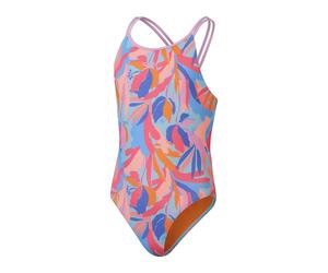 One-piece swimsuit for girls Speedo Printed Twinstrap Rose 8 ans