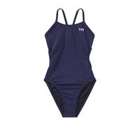 One-piece swimsuit for girls TYR Solid Cutoutfit Bleu 7/8 ans