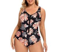 One Piece Swimsuit for Women High Leg, Push Up Beach Wear Set Drawstring Side Splice Printed Mesh Soft Cup Padded Elegant Bathing Suit with Boyshort Mothers Birthday Gifts Spring Summer Essentials