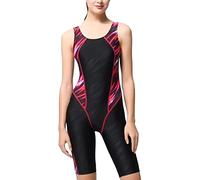 One Piece Swimsuit Ladies Wimsuit Training Women's Racing Swimsuit Women's Slimming Covering The Belly And Looking Thin And Knee Length Cropped Pants Swimsuit Swimming Costume Women Black
