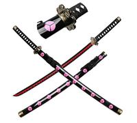 One Piece Sword-104cm/41", Safe Wooden Roronoa Zoro Sword, Realistic Anime Cosplay Samurai Sword for One Piece Zoro (Zoro Kyokujitsuka)