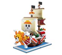 One Piece Thousand Sunny Building Blocks Puzzle Figures Brick Toys